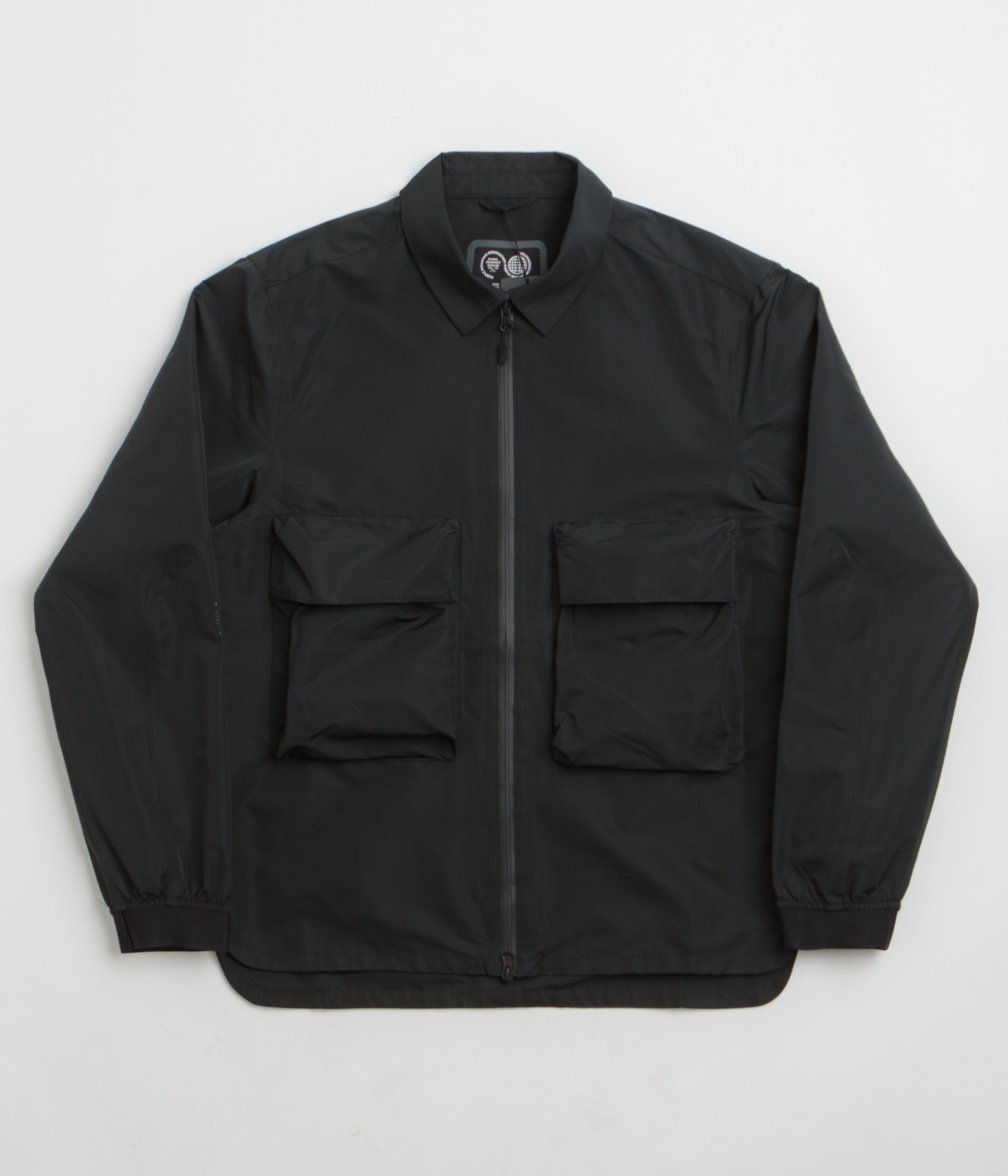 Purple Mountain Observatory Climate Overshirt Jacket - Black