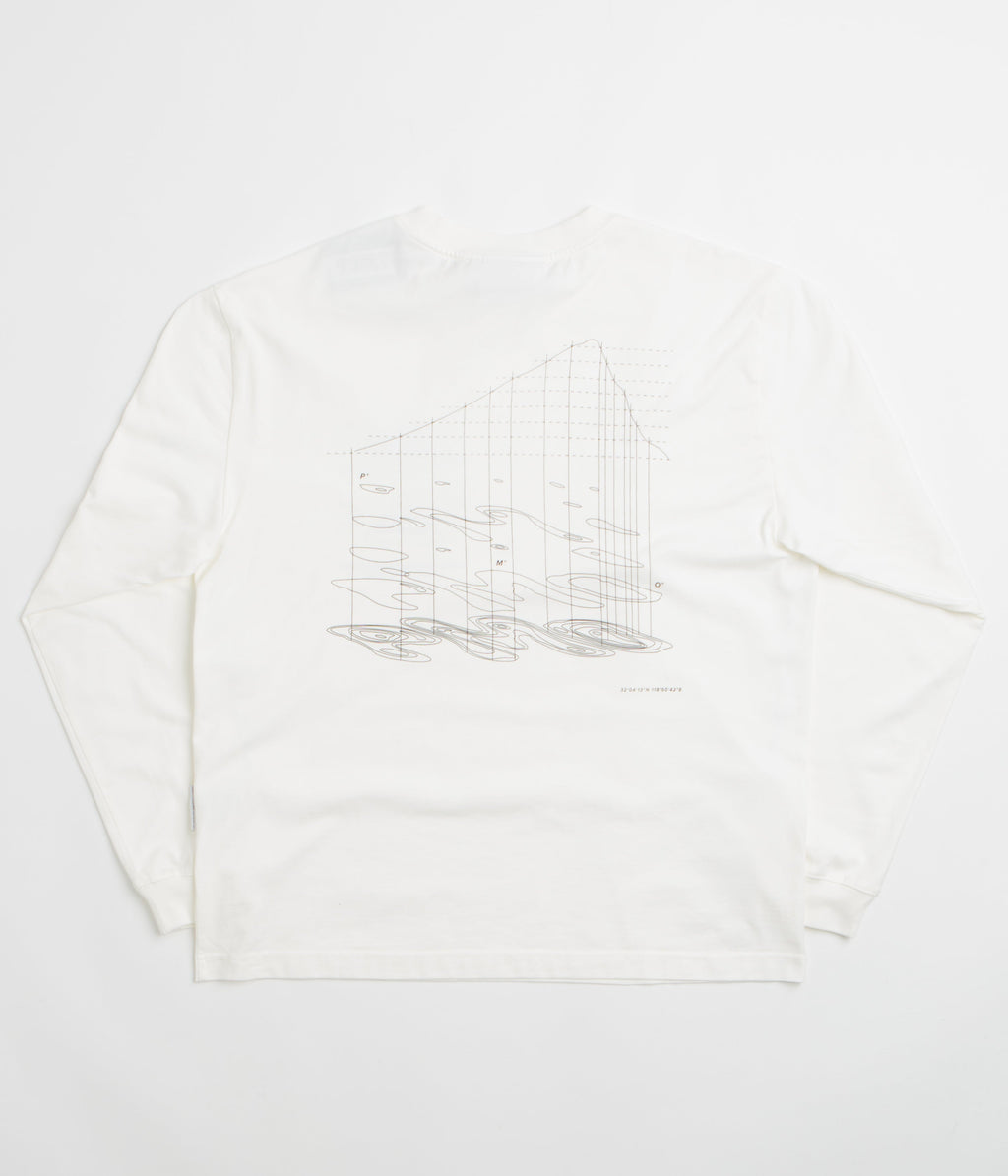 Purple Mountain Observatory Map Projections Long Sleeve T-Shirt - White