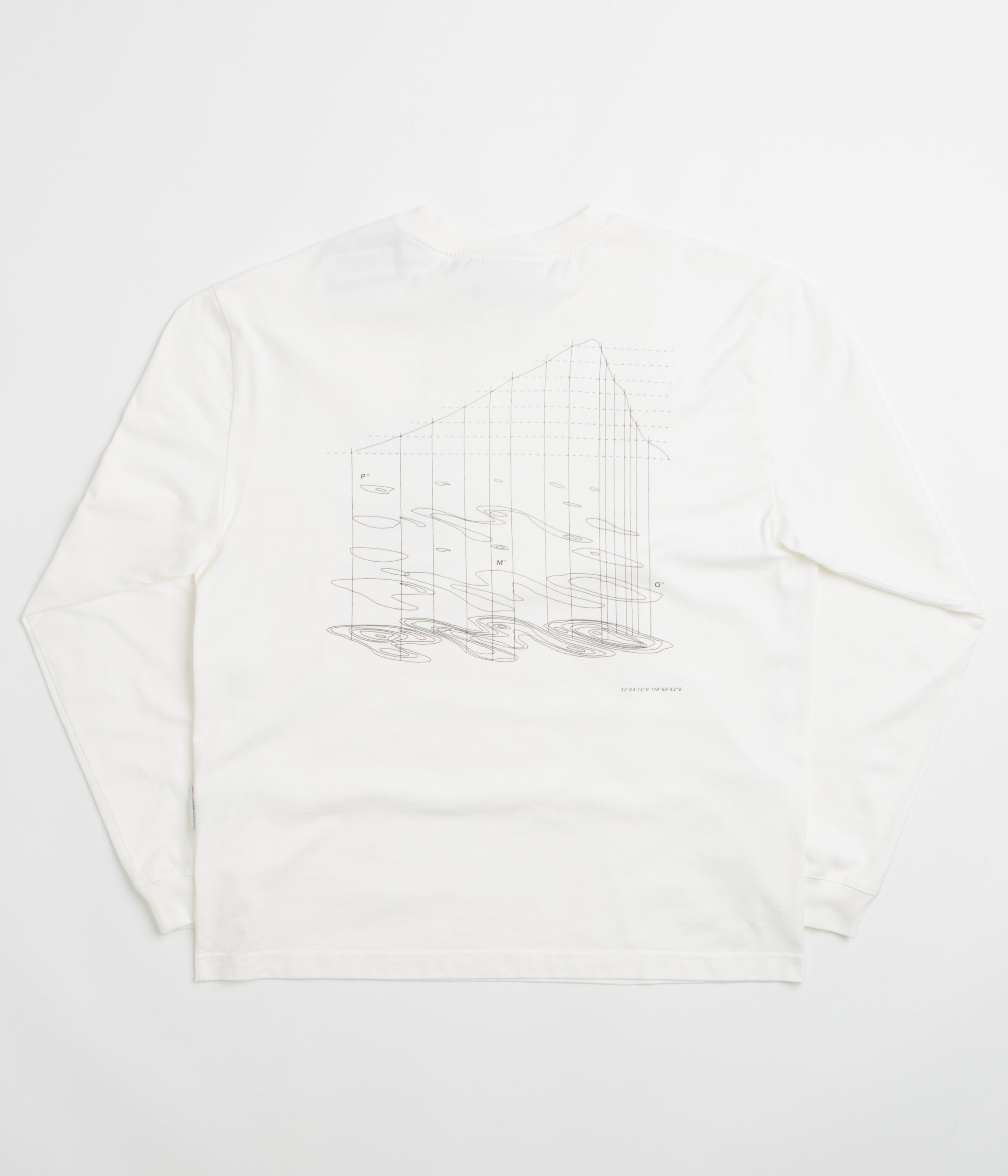 Purple Mountain Observatory Map Projections Long Sleeve T-Shirt - White
