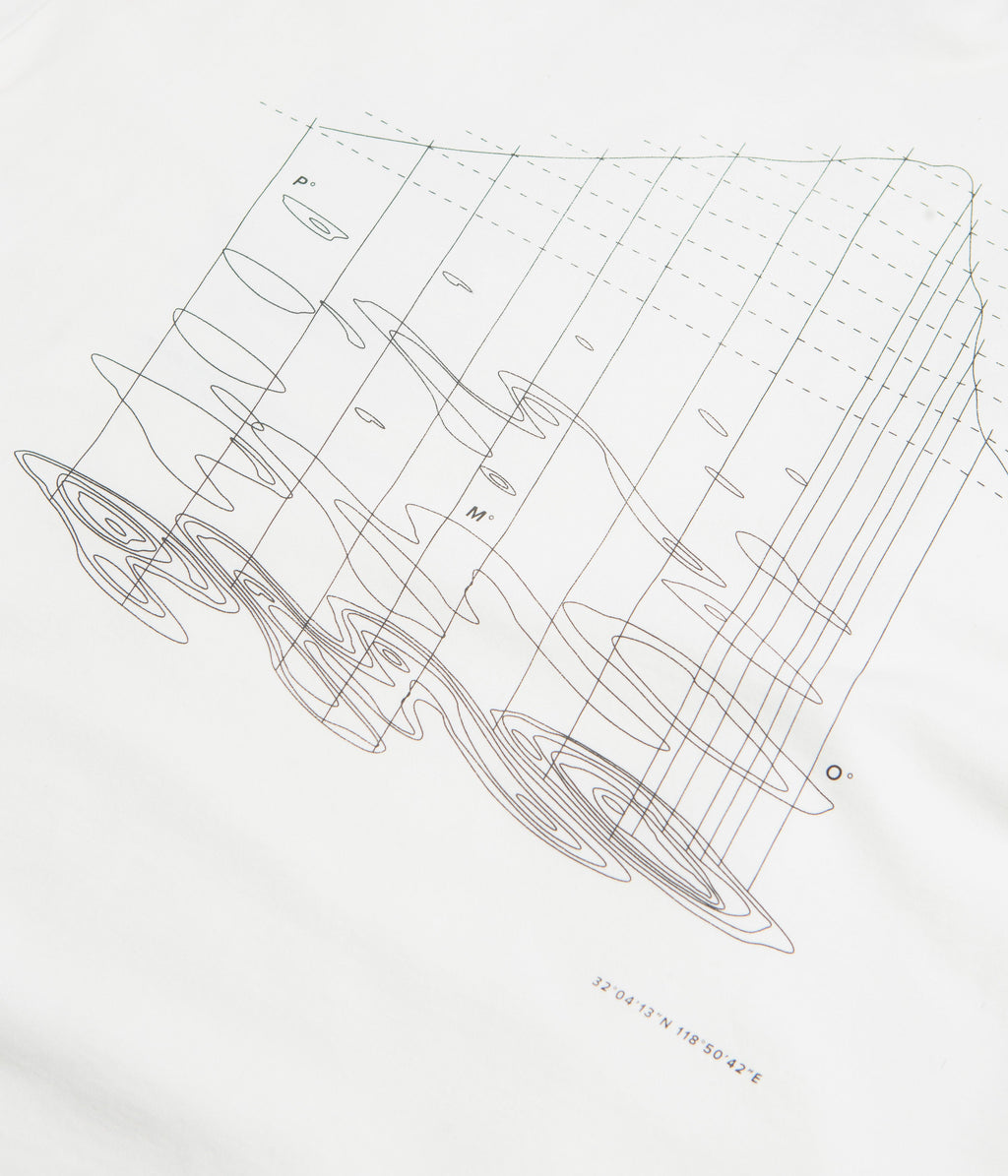 Purple Mountain Observatory Map Projections Long Sleeve T-Shirt - White