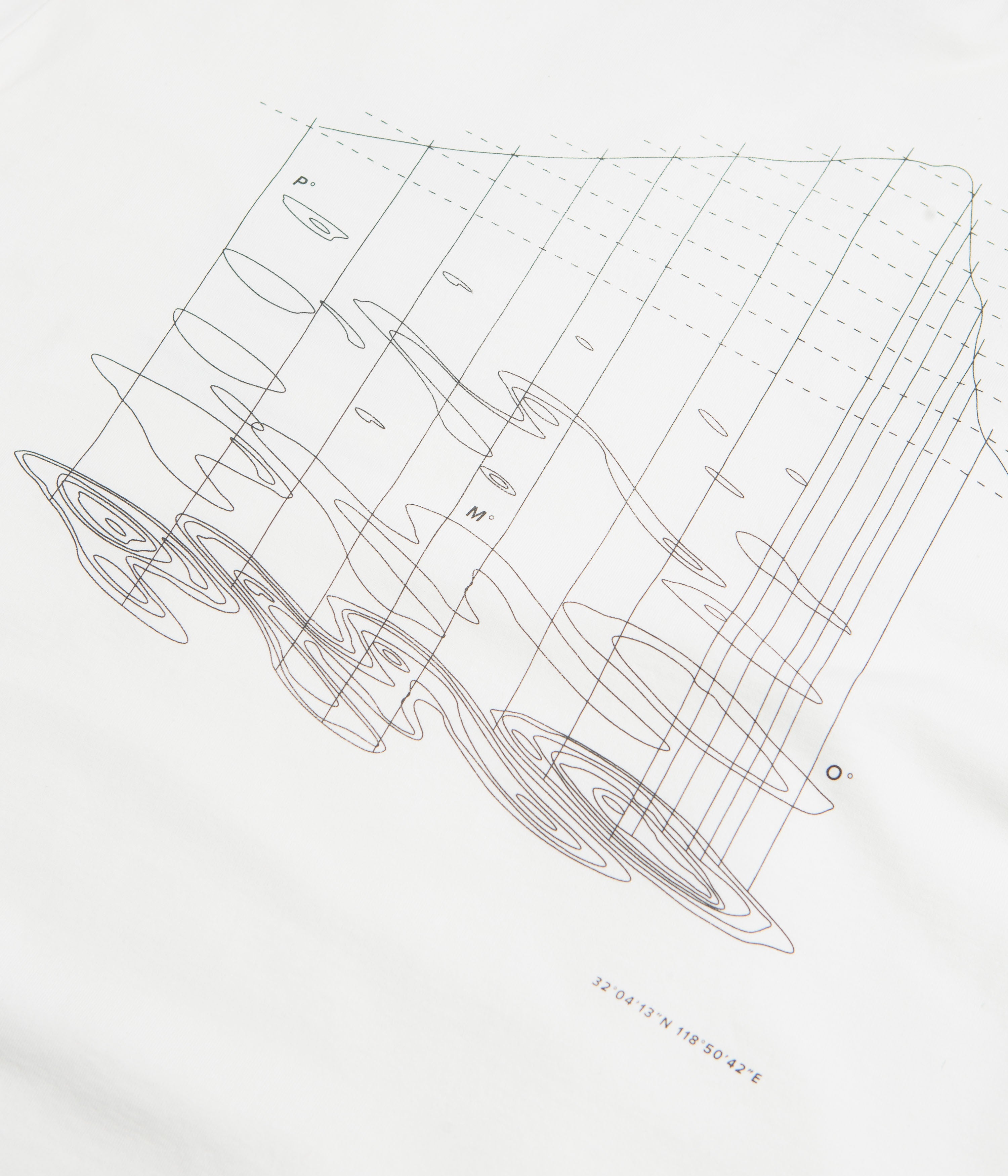 Purple Mountain Observatory Map Projections Long Sleeve T-Shirt - White