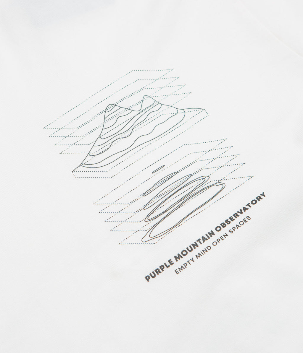 Purple Mountain Observatory Map Projections Long Sleeve T-Shirt - White