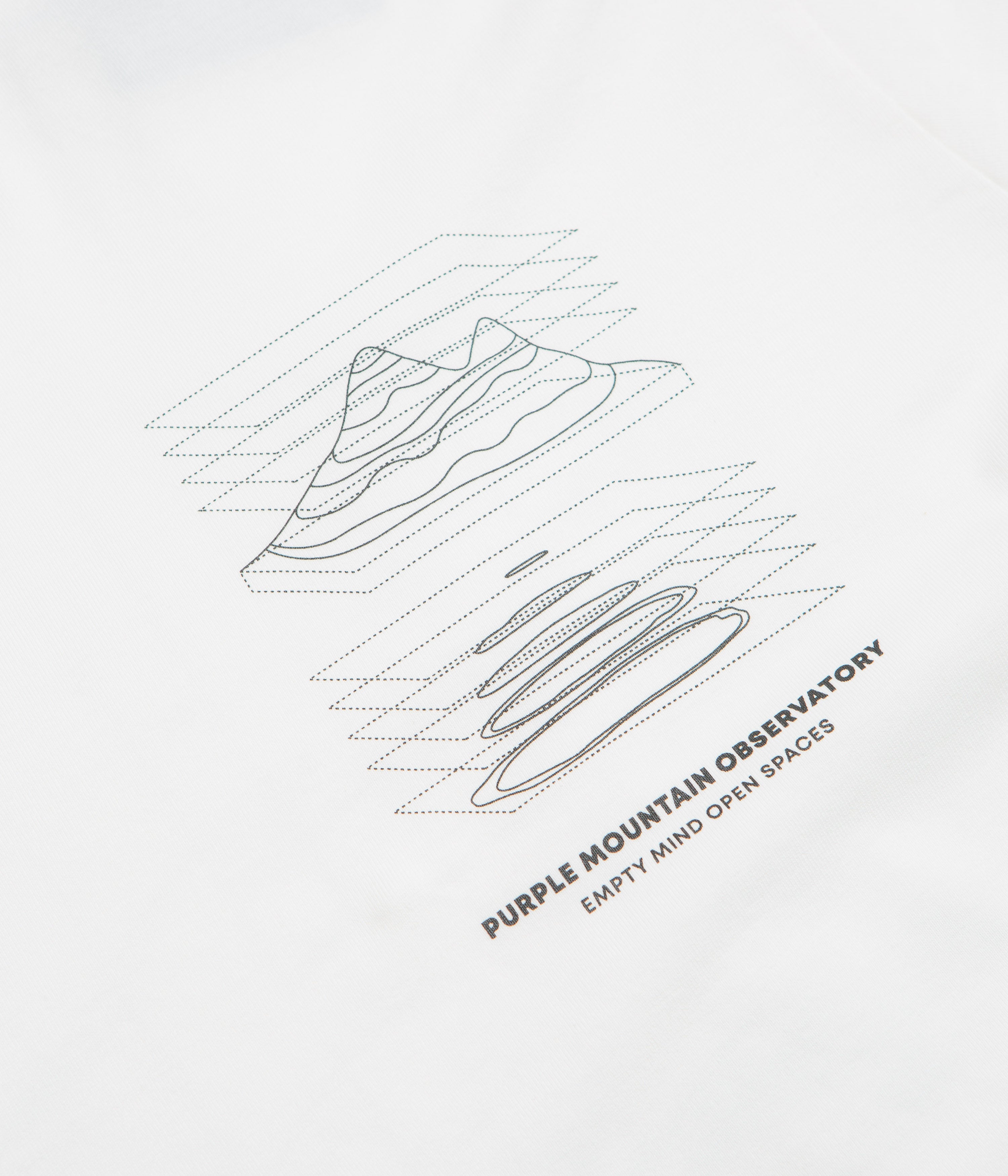 Purple Mountain Observatory Map Projections Long Sleeve T-Shirt - White