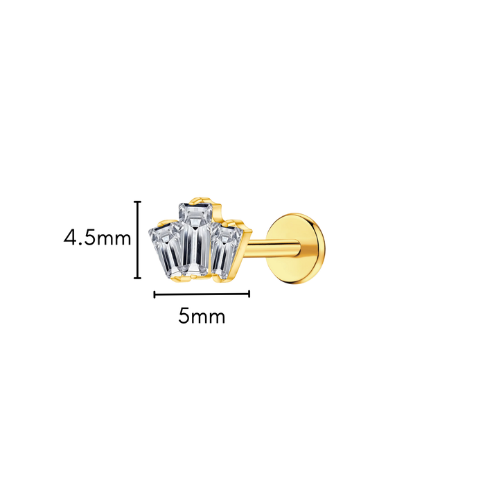 Regal Romance Flat Back Stud