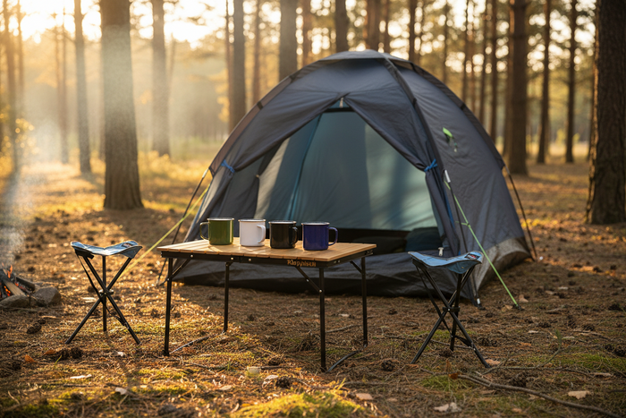 Retro Emaillebecher 4er Set – Bunte Kaffeebecher Emaille | Camping & Zuhause