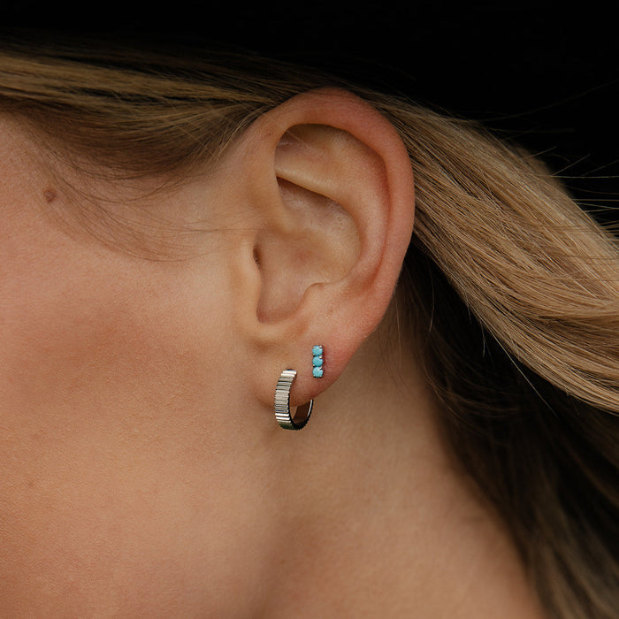 Ridgeline Hoops in Titanium
