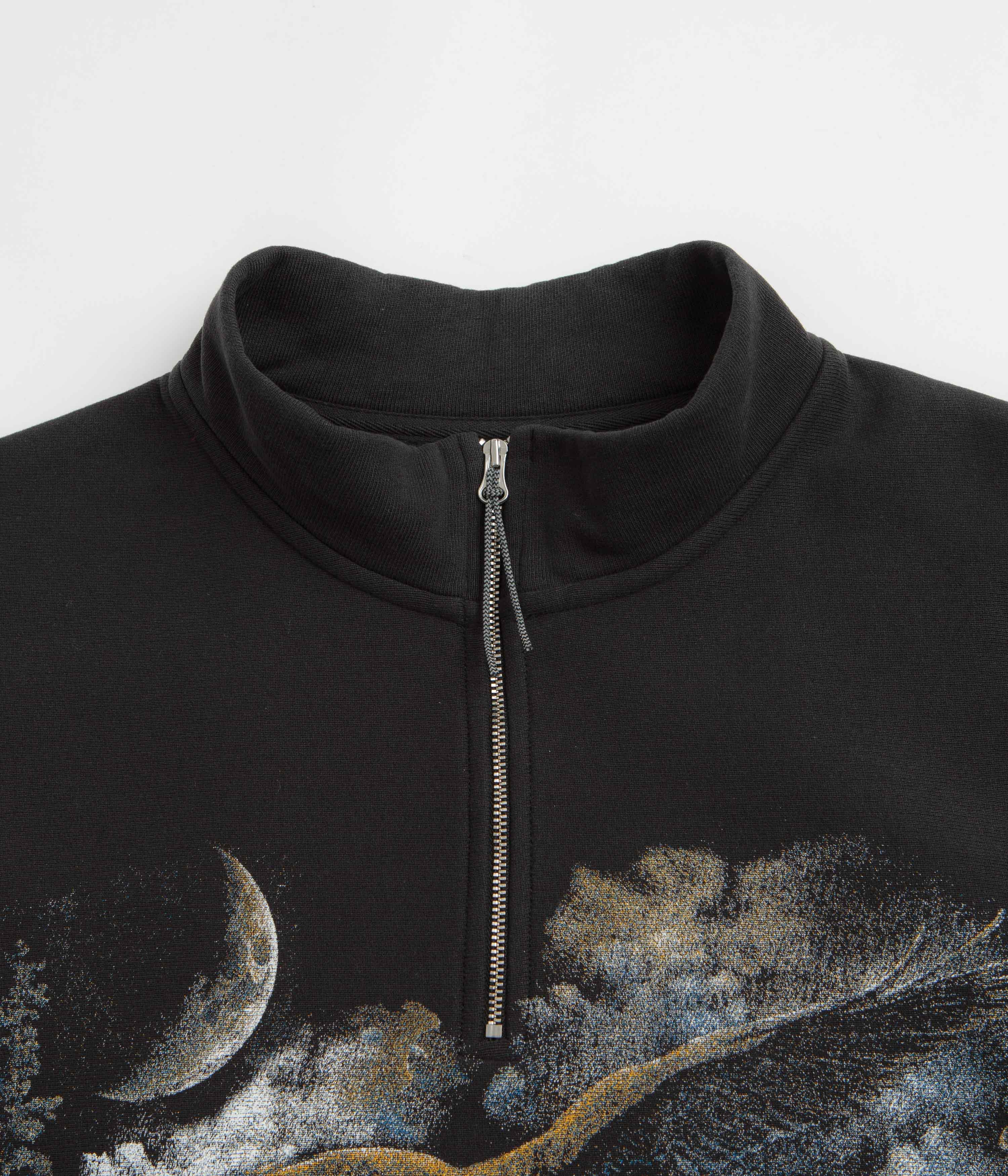 ROA Fai Half Zip Sweatshirt - Washed Black