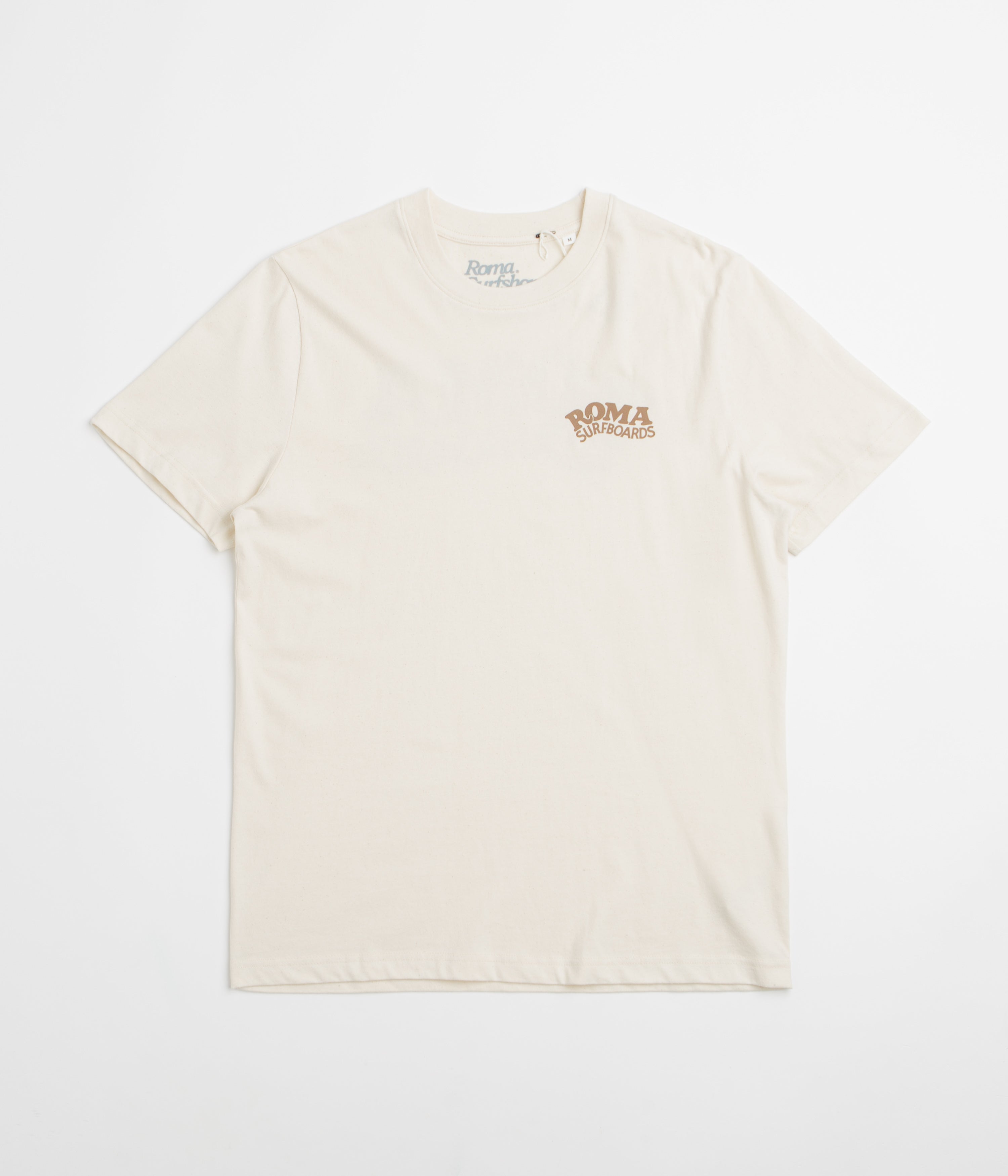 Roma Surfboards T-Shirt - Raw / Brown