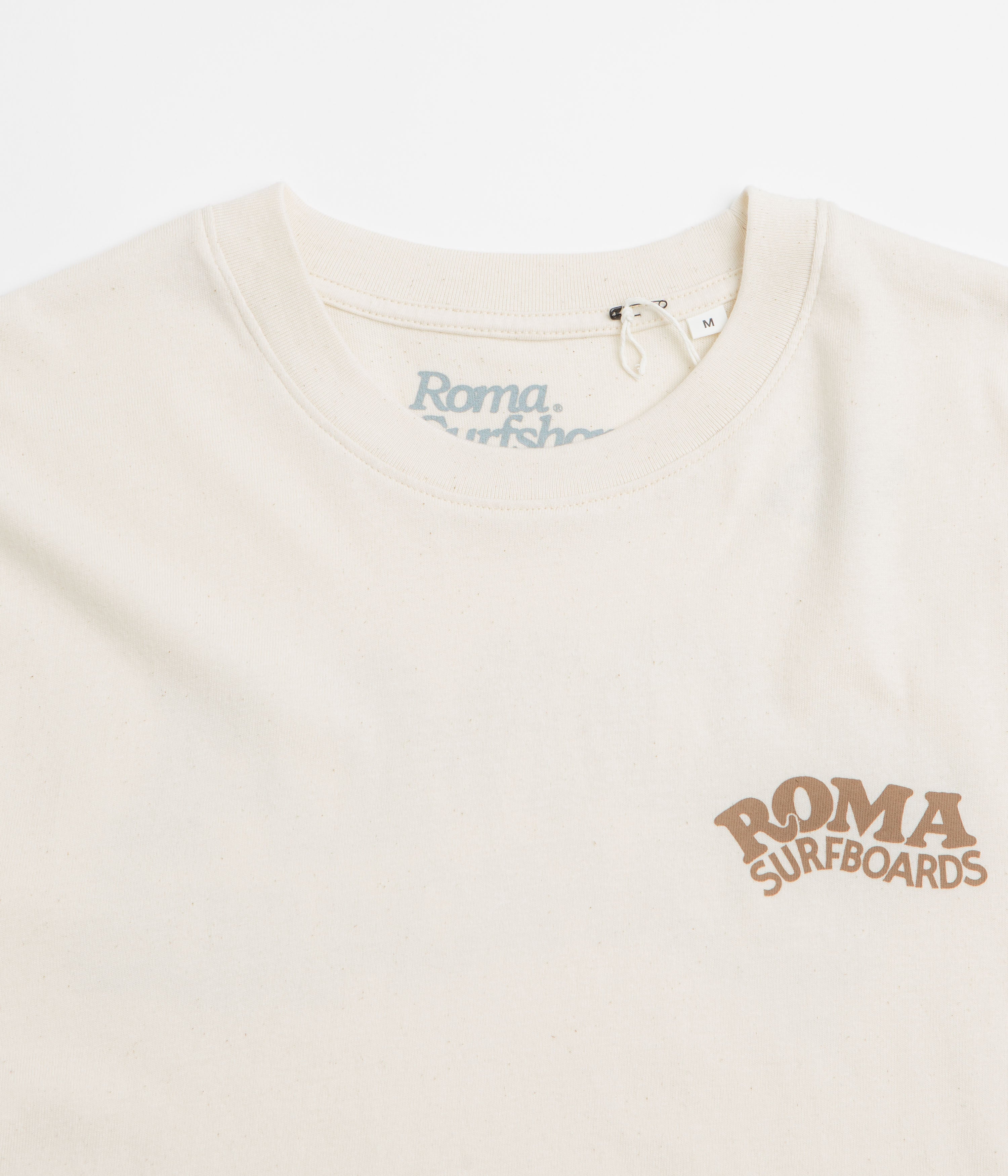 Roma Surfboards T-Shirt - Raw / Brown