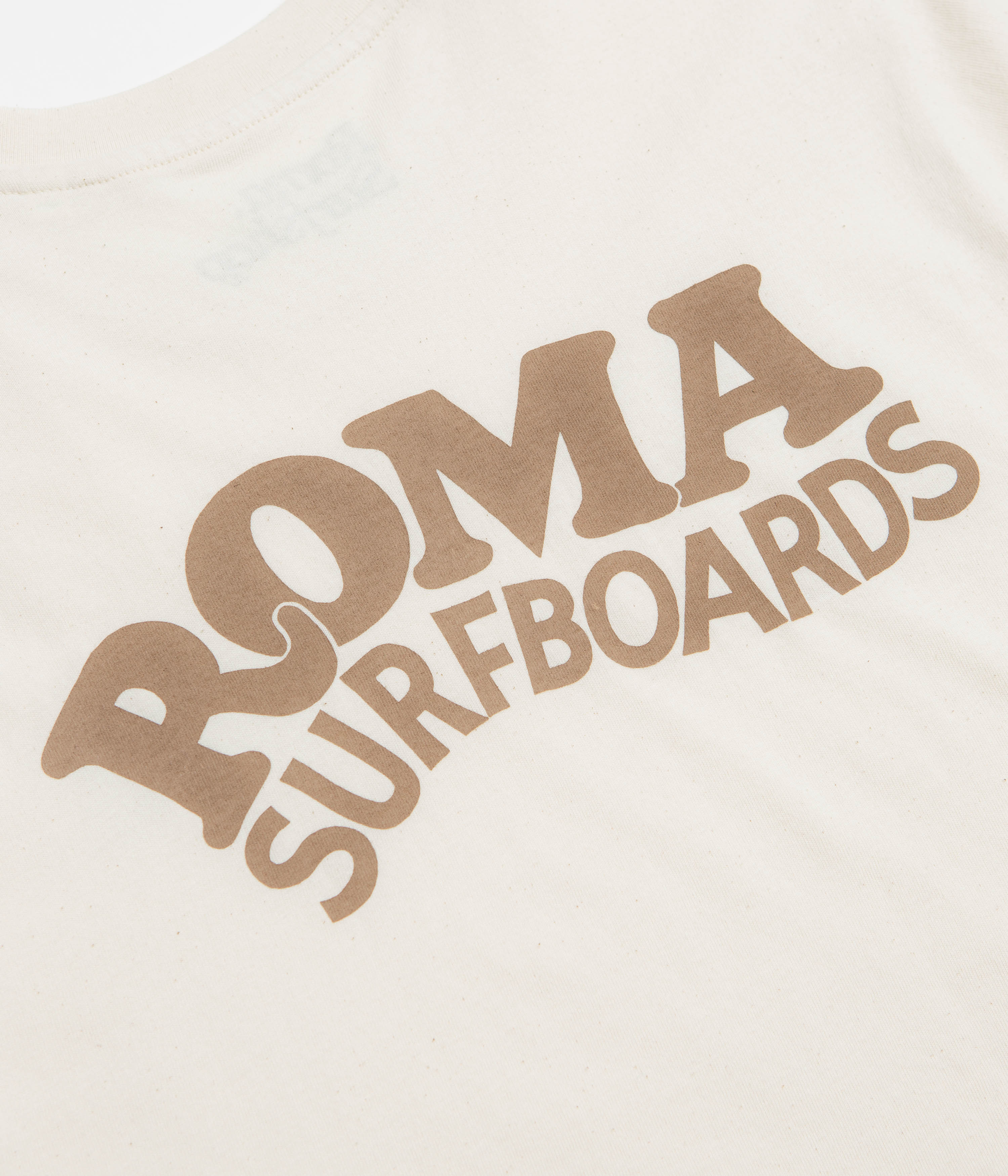 Roma Surfboards T-Shirt - Raw / Brown