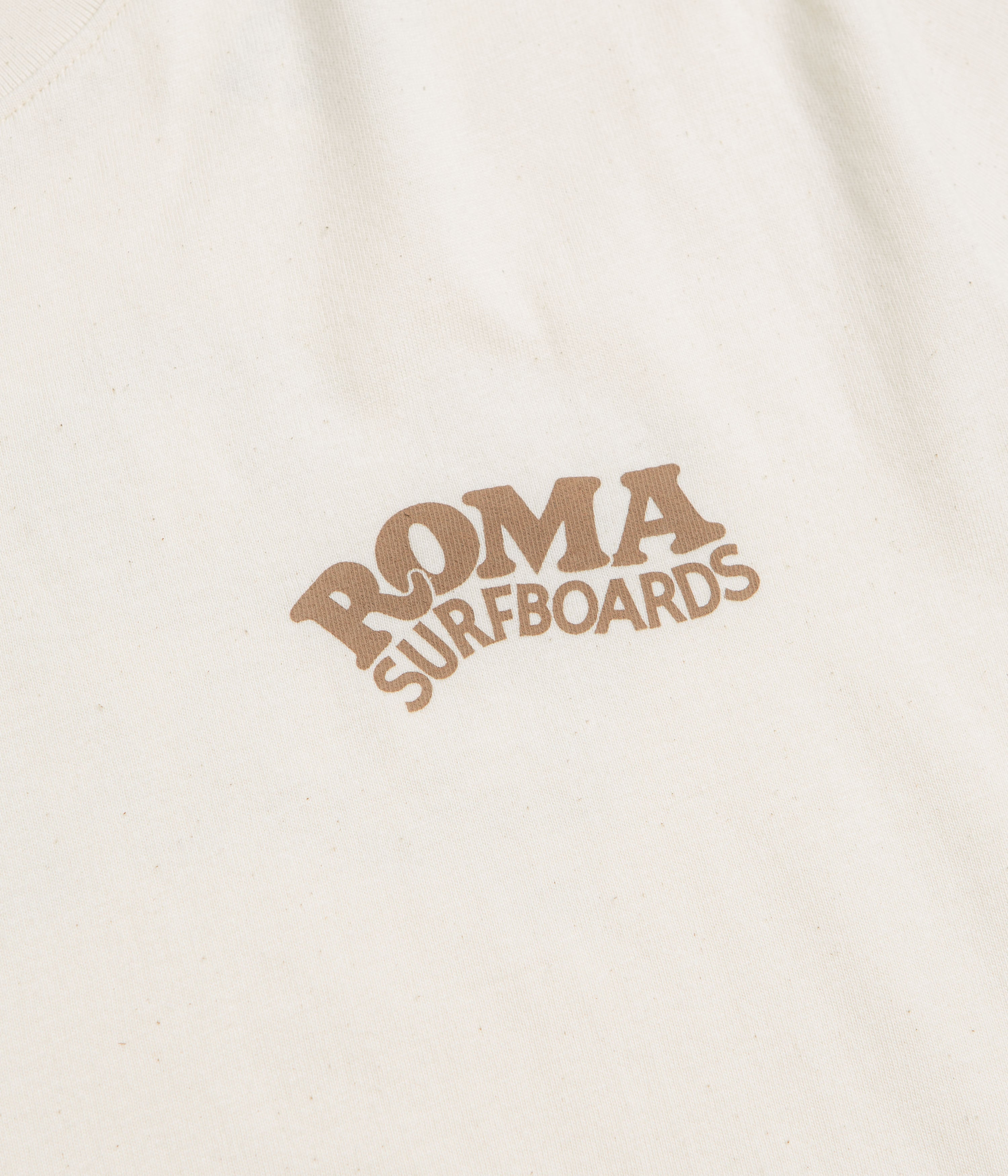 Roma Surfboards T-Shirt - Raw / Brown