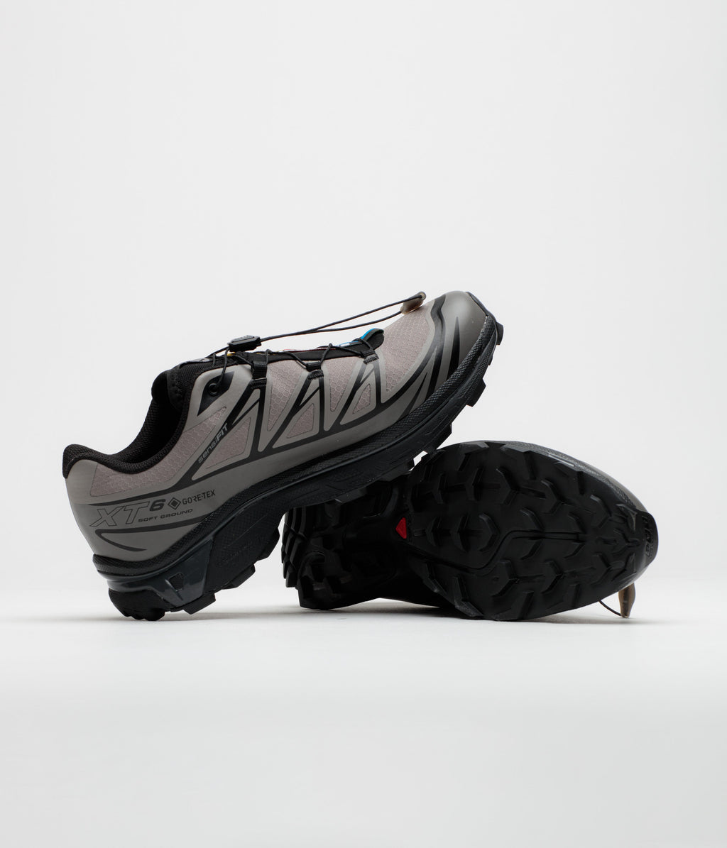 Salomon XT-6 GTX Shoes - Black / Cloudburst / Dark Gull Grey