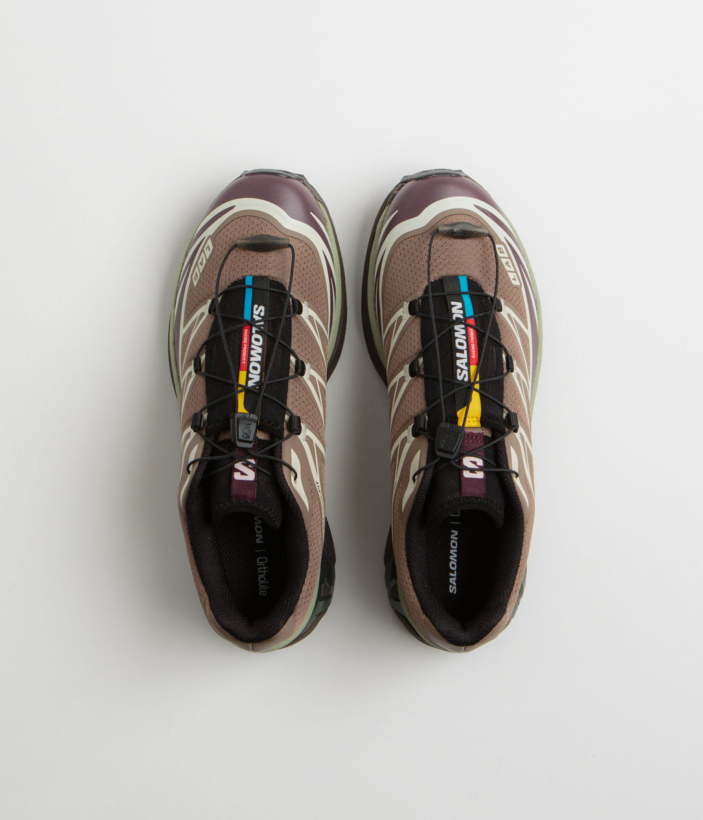 Salomon XT-6 Shoes - Walnut / Huckleberry / Urban Chic