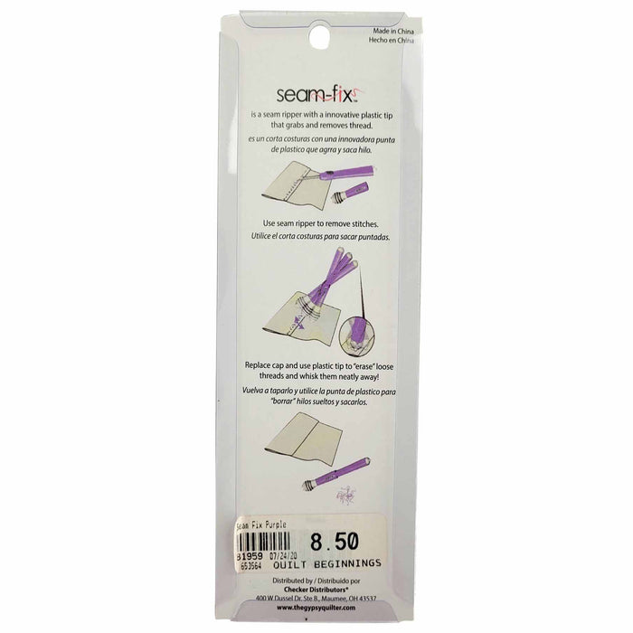 Seam Ripper - Gypsy Quilter Seam-Fix in Purple