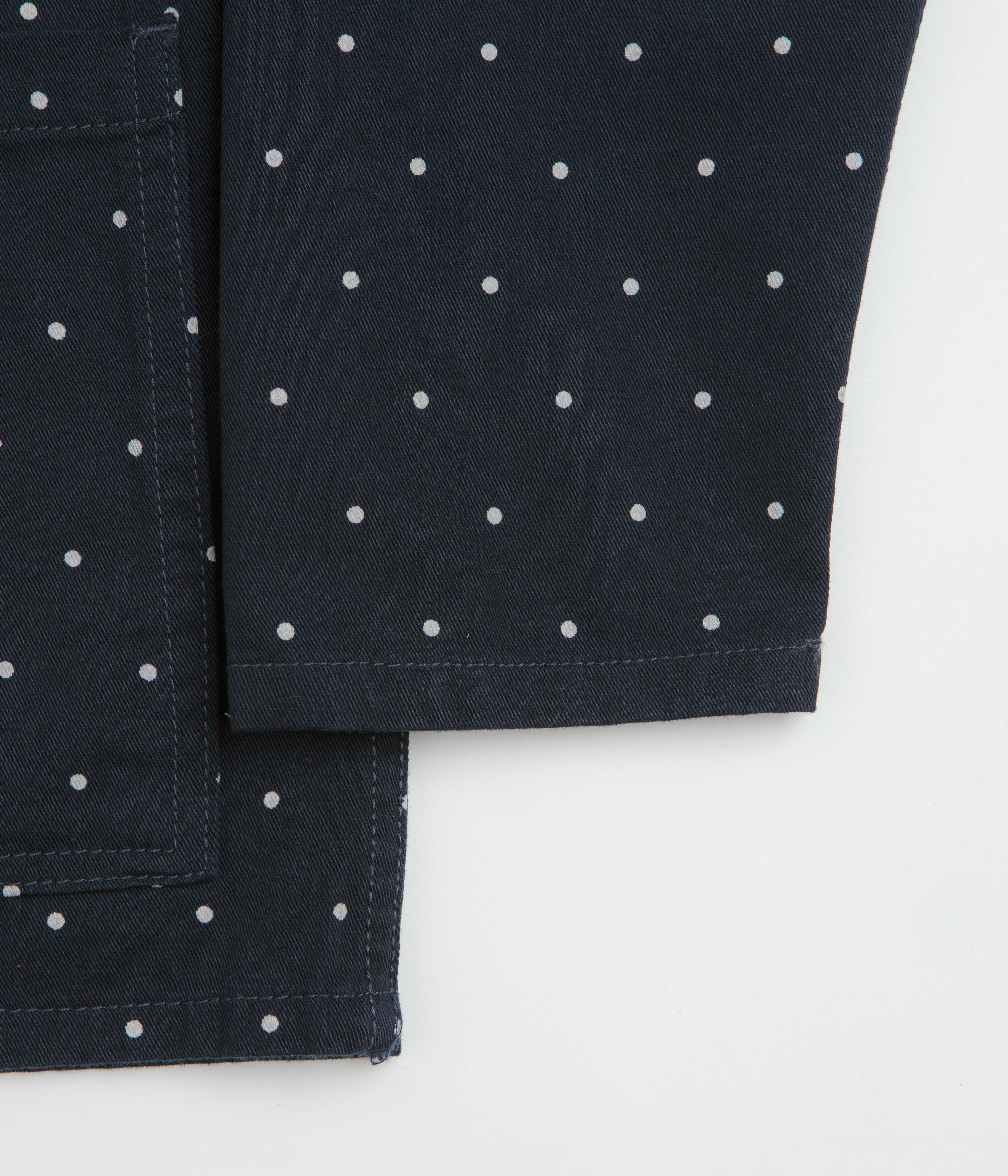 Service Works Polka Dot Chore Shirt - Navy