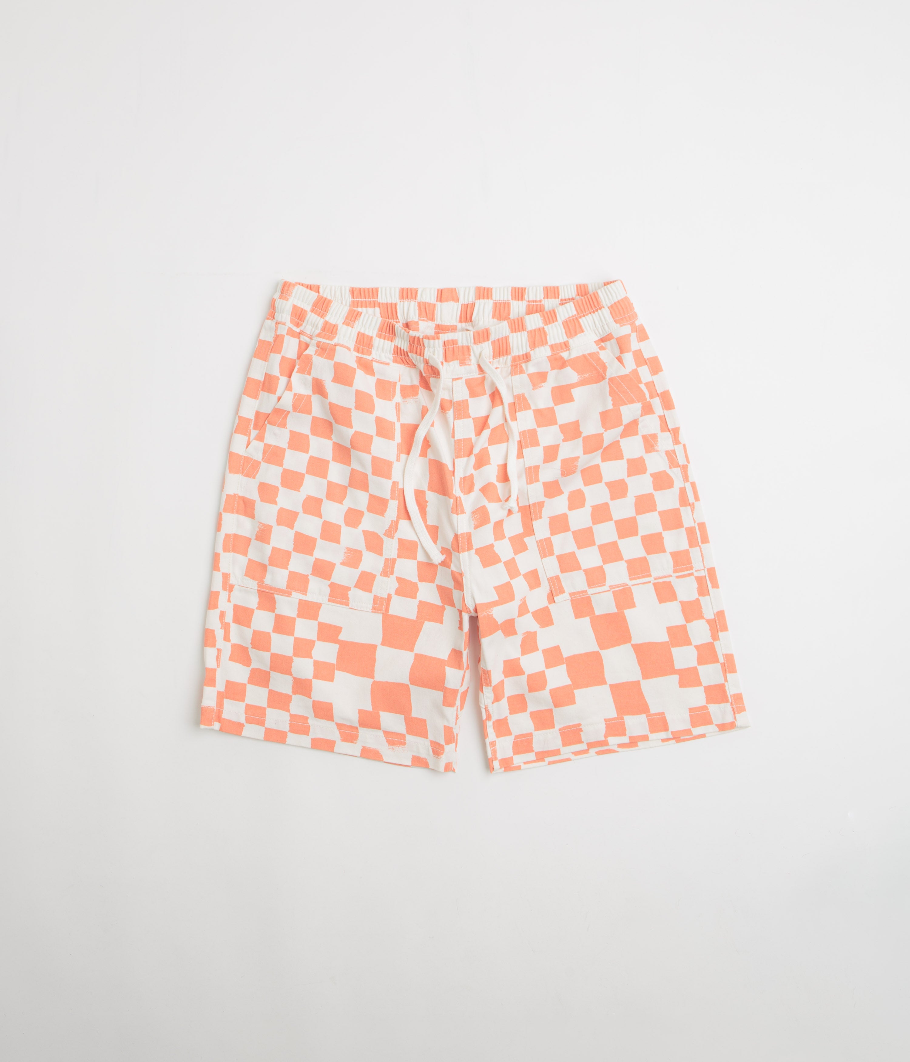 Service Works Printed Chef Shorts - Salmon Checker