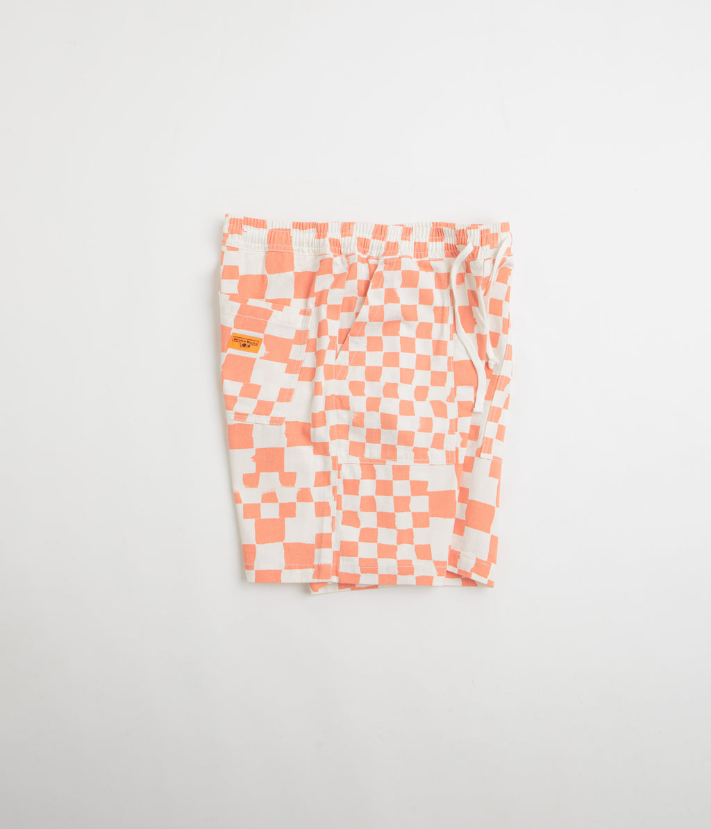 Service Works Printed Chef Shorts - Salmon Checker