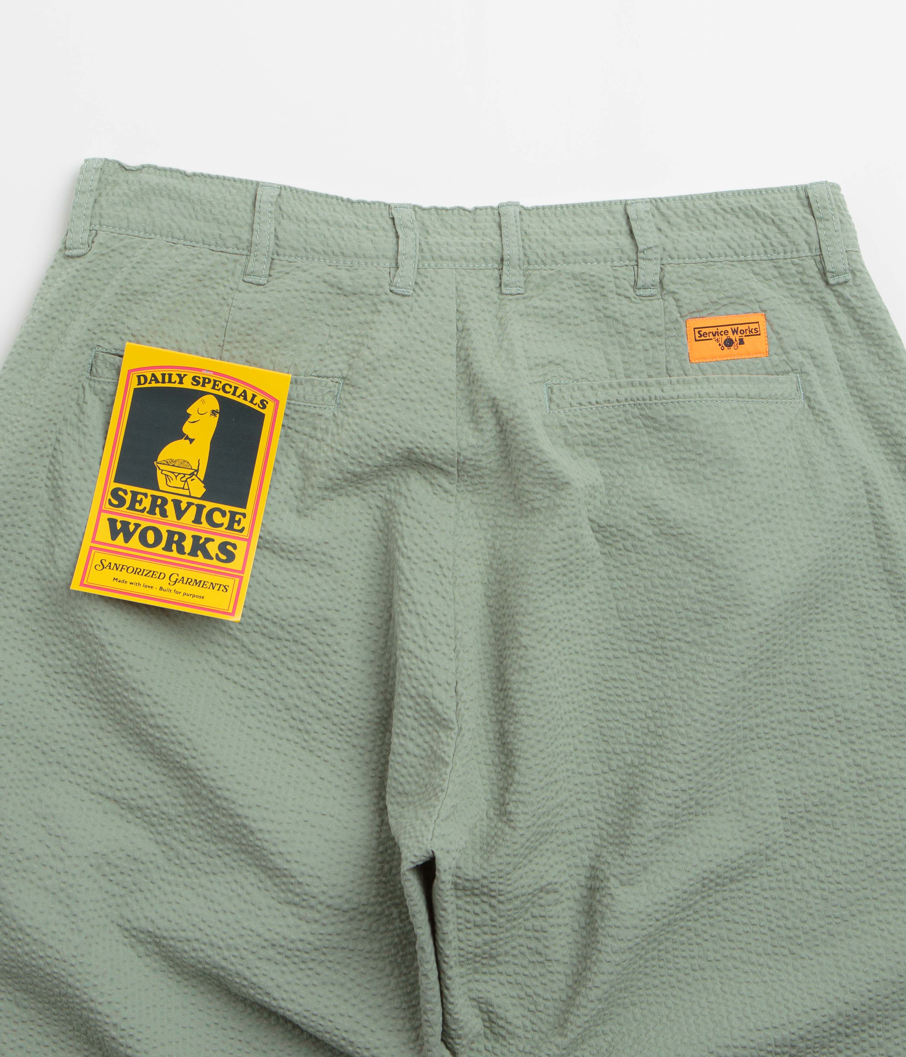 Service Works Seersucker Part Timer Pants - Sage