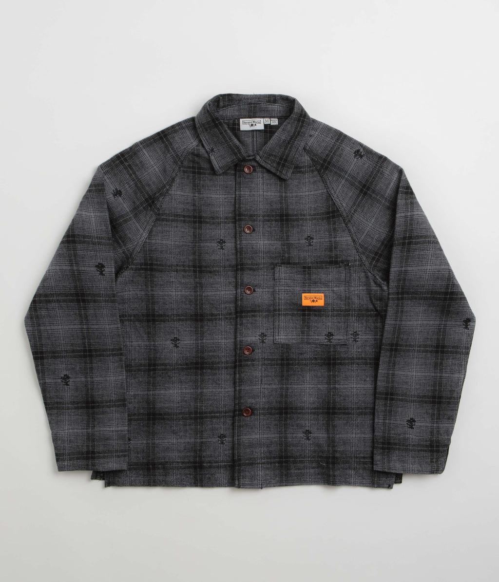 Service Works Thistle Plaid FOH Jacket - Black