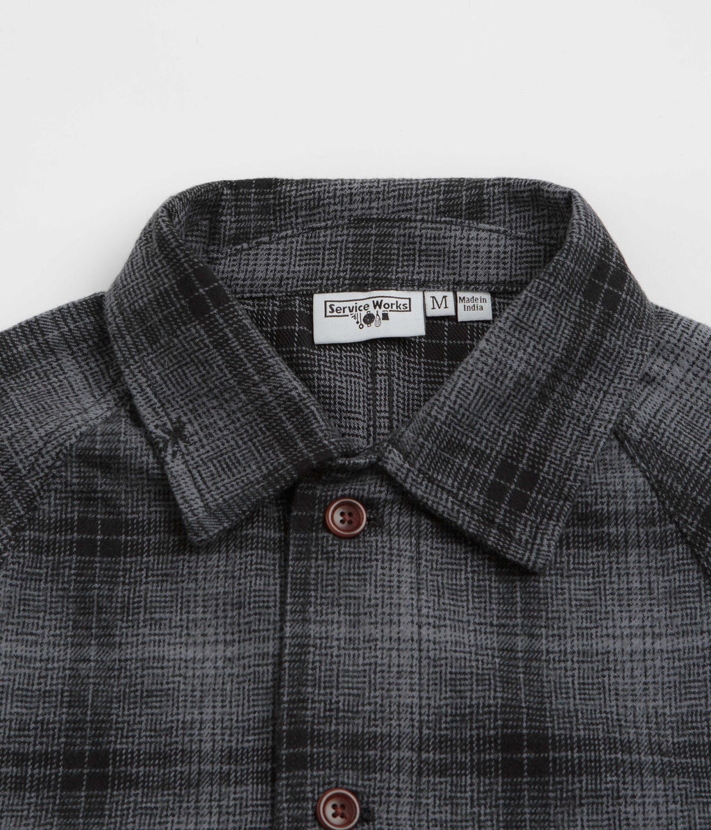 Service Works Thistle Plaid FOH Jacket - Black