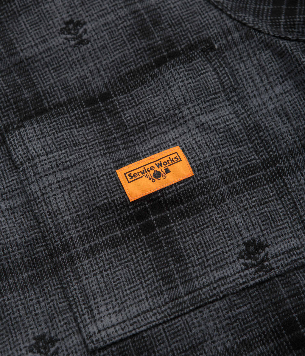 Service Works Thistle Plaid FOH Jacket - Black