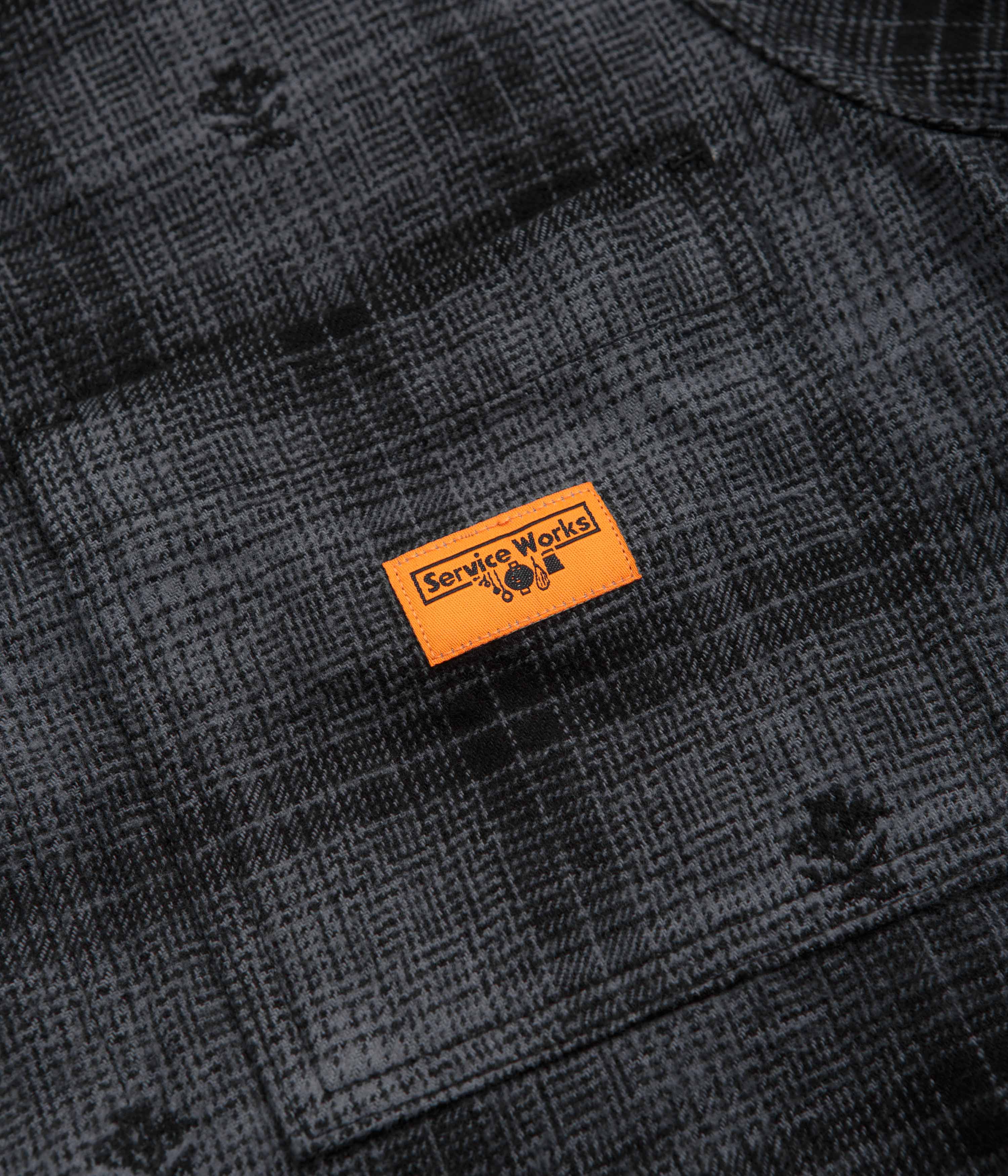 Service Works Thistle Plaid FOH Jacket - Black