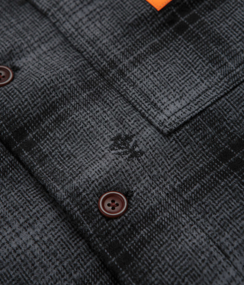 Service Works Thistle Plaid FOH Jacket - Black
