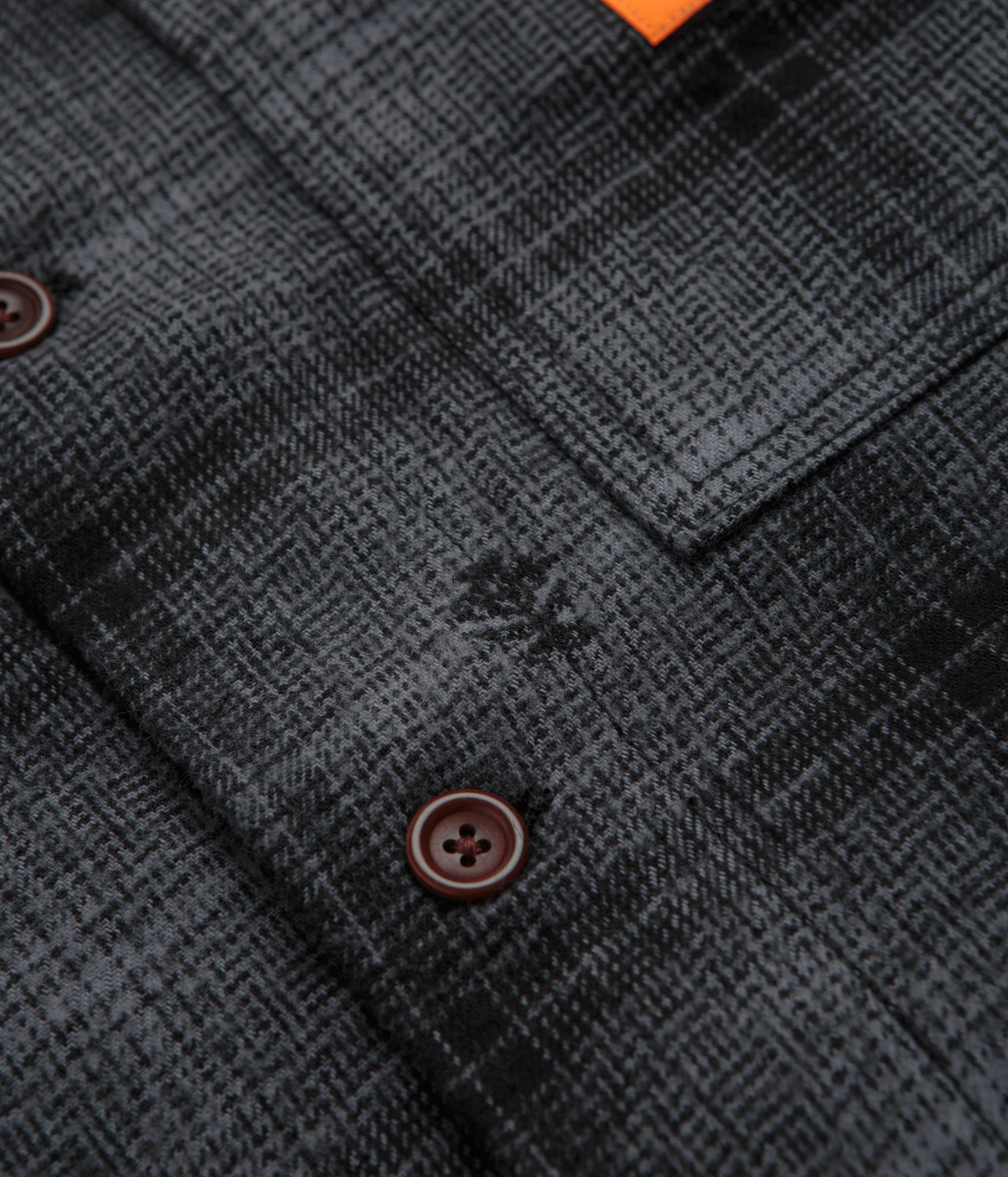 Service Works Thistle Plaid FOH Jacket - Black