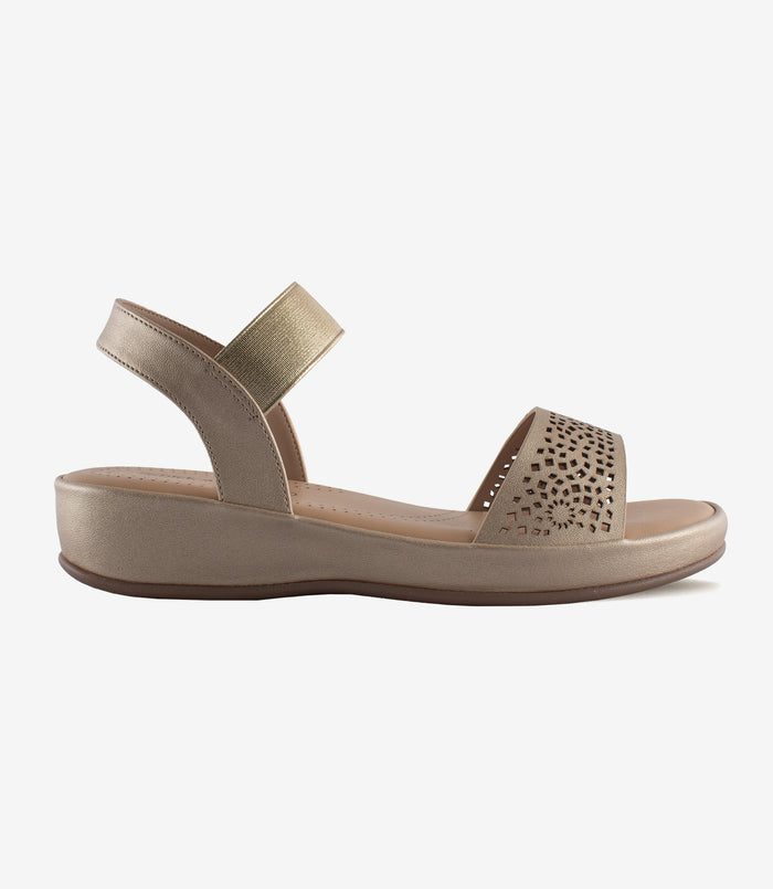 Shimmy Gold – Wedge Heels for Women