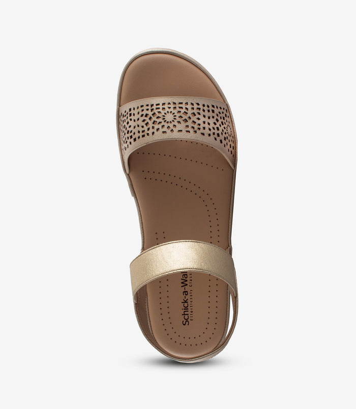 Shimmy Gold – Wedge Heels for Women
