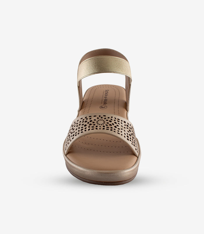 Shimmy Gold – Wedge Heels for Women