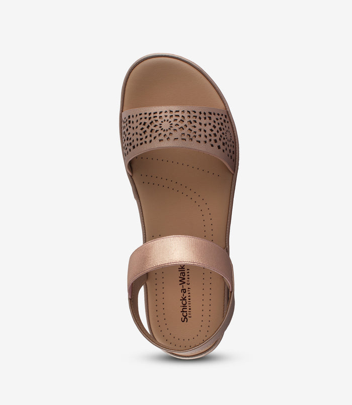 Shimmy Rose Gold – Wedge Heels for Women