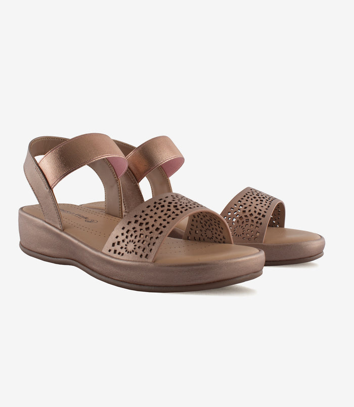 Shimmy Rose Gold – Wedge Heels for Women