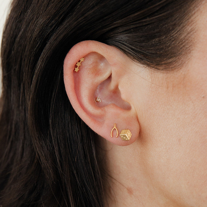 Shoot for the Stars Flat Back Stud