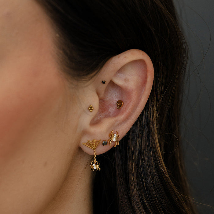 Skull Flat Back Stud