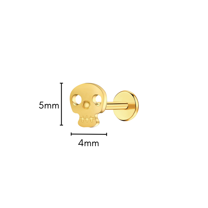Skull Flat Back Stud
