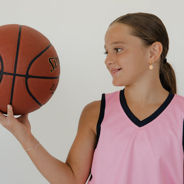 Slam Dunk Enamel Hoop Charm