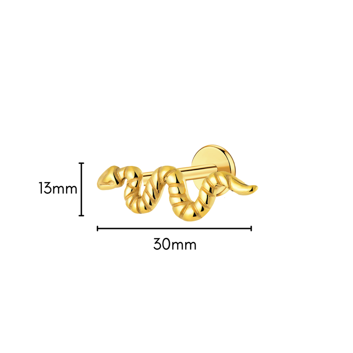 Snake Flat Back Stud
