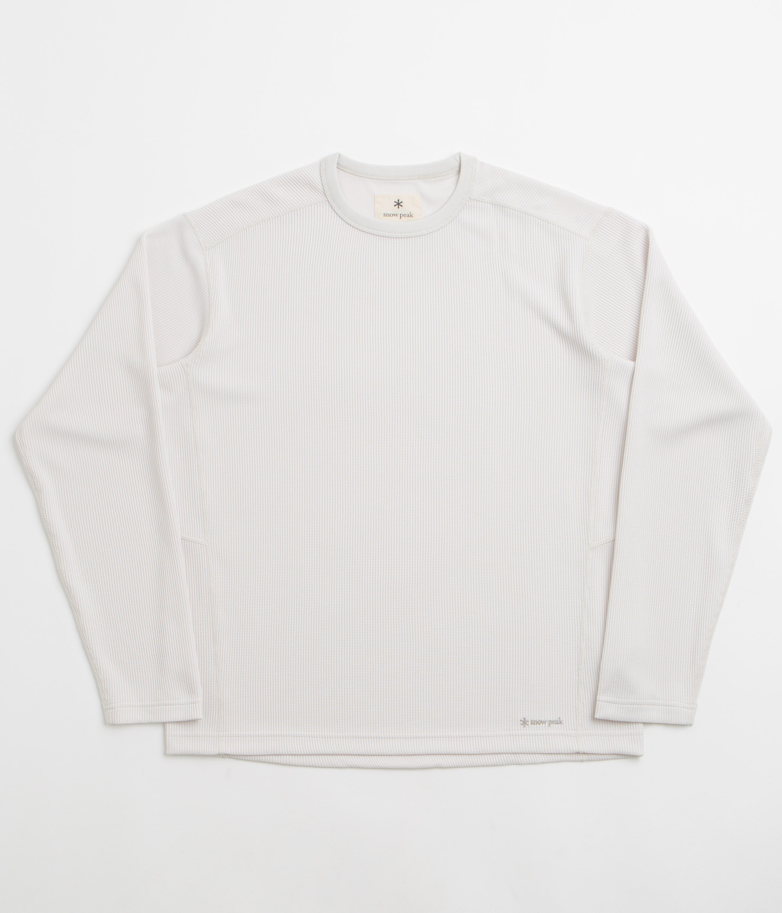 Snow Peak Dry Thermal Long Sleeve T-Shirt - Off White