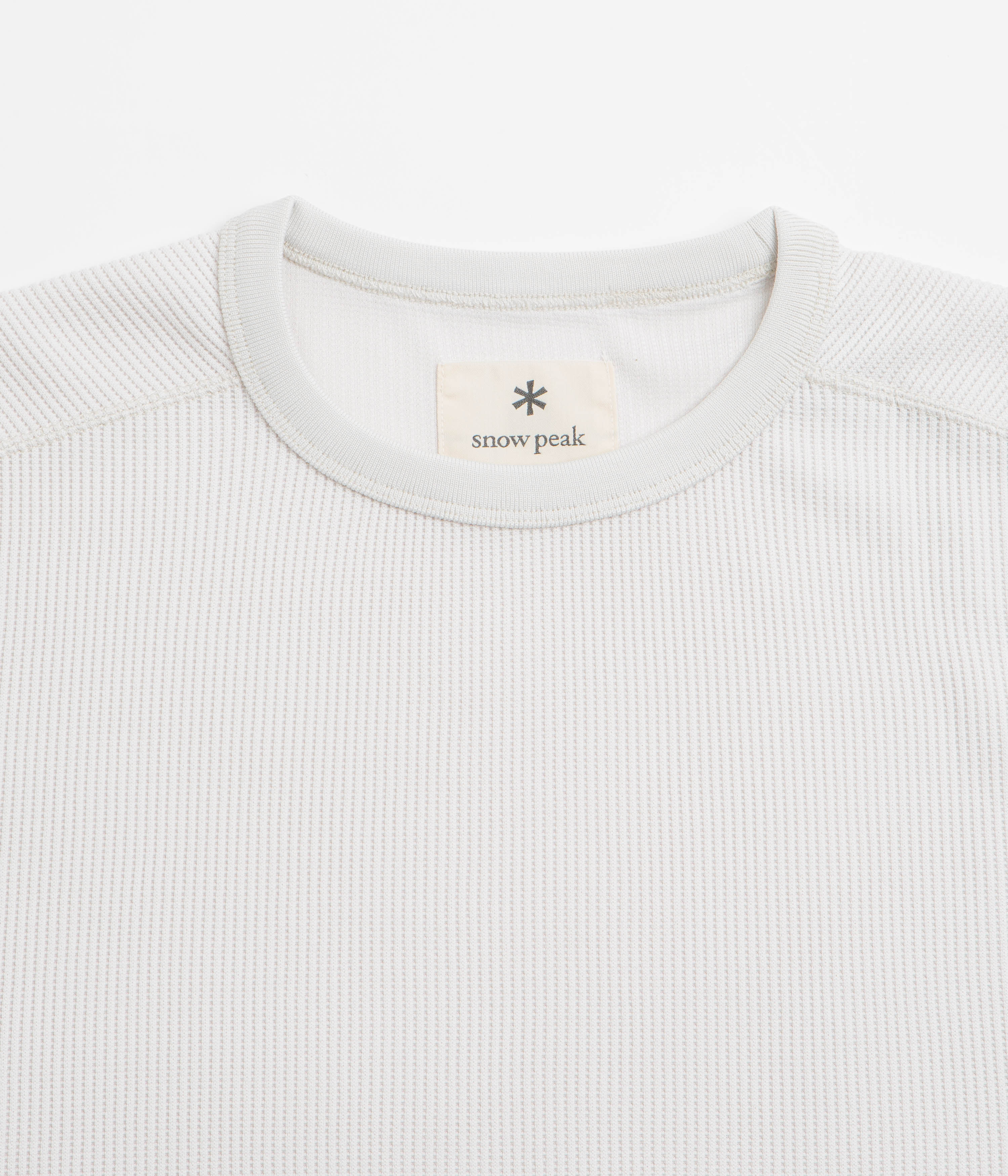 Snow Peak Dry Thermal Long Sleeve T-Shirt - Off White