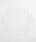 Snow Peak Dry Waffle Long Sleeve T-Shirt - Off White