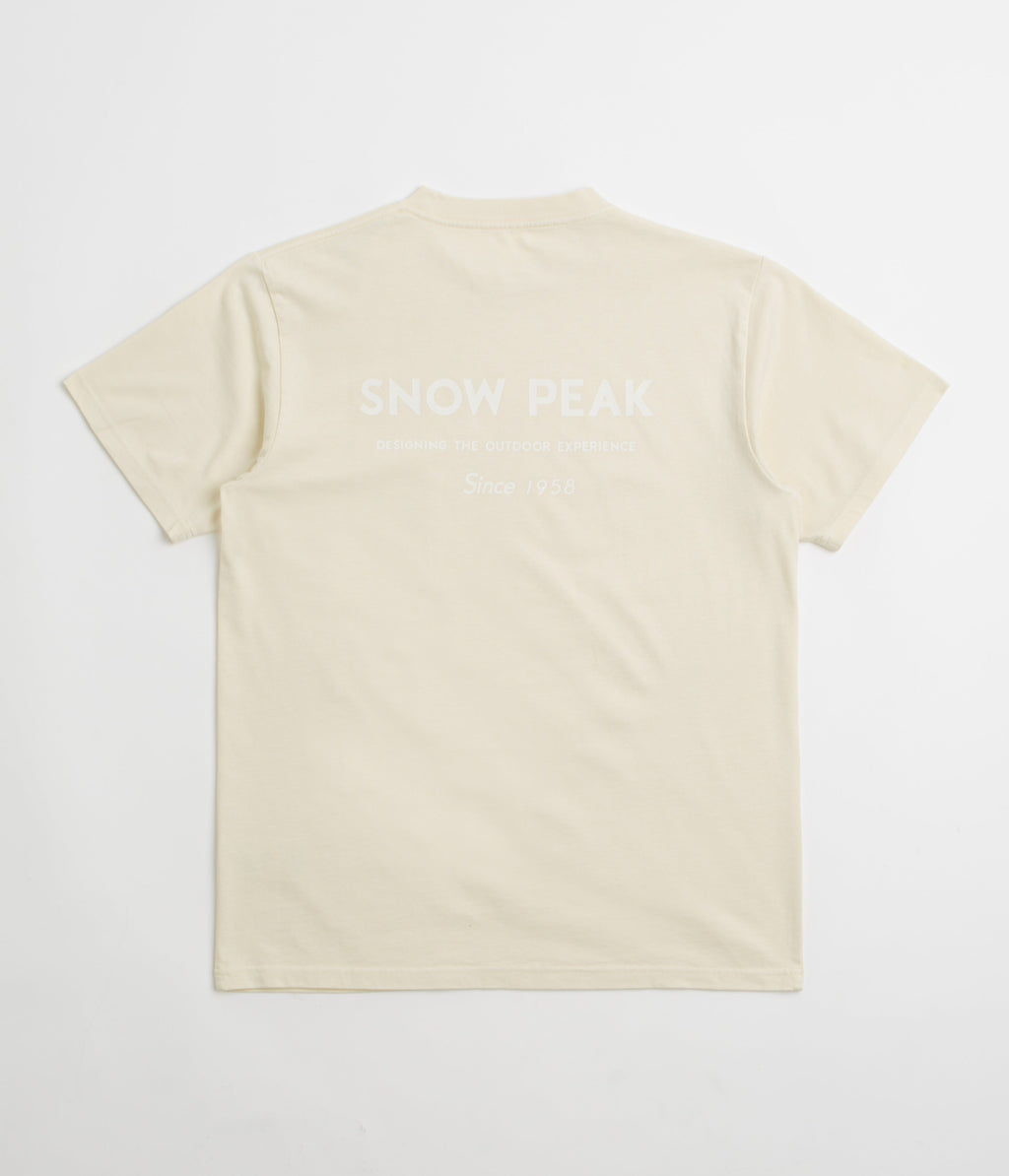 Snow Peak Garment Dyed T-Shirt - Ivory