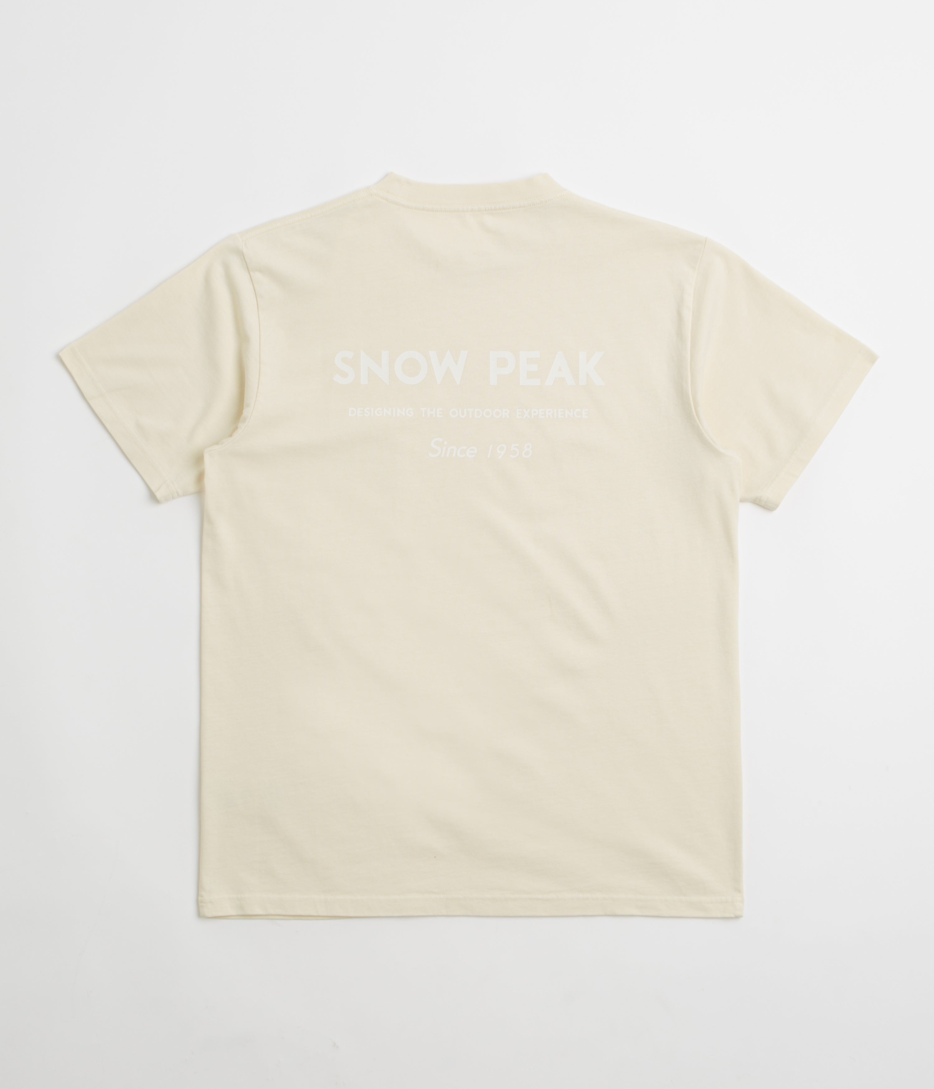 Snow Peak Garment Dyed T-Shirt - Ivory