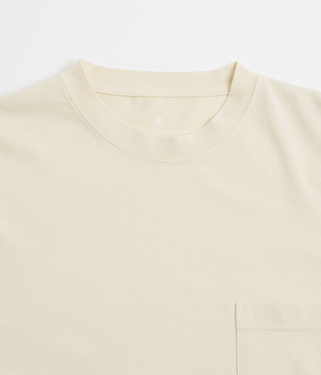 Snow Peak Garment Dyed T-Shirt - Ivory
