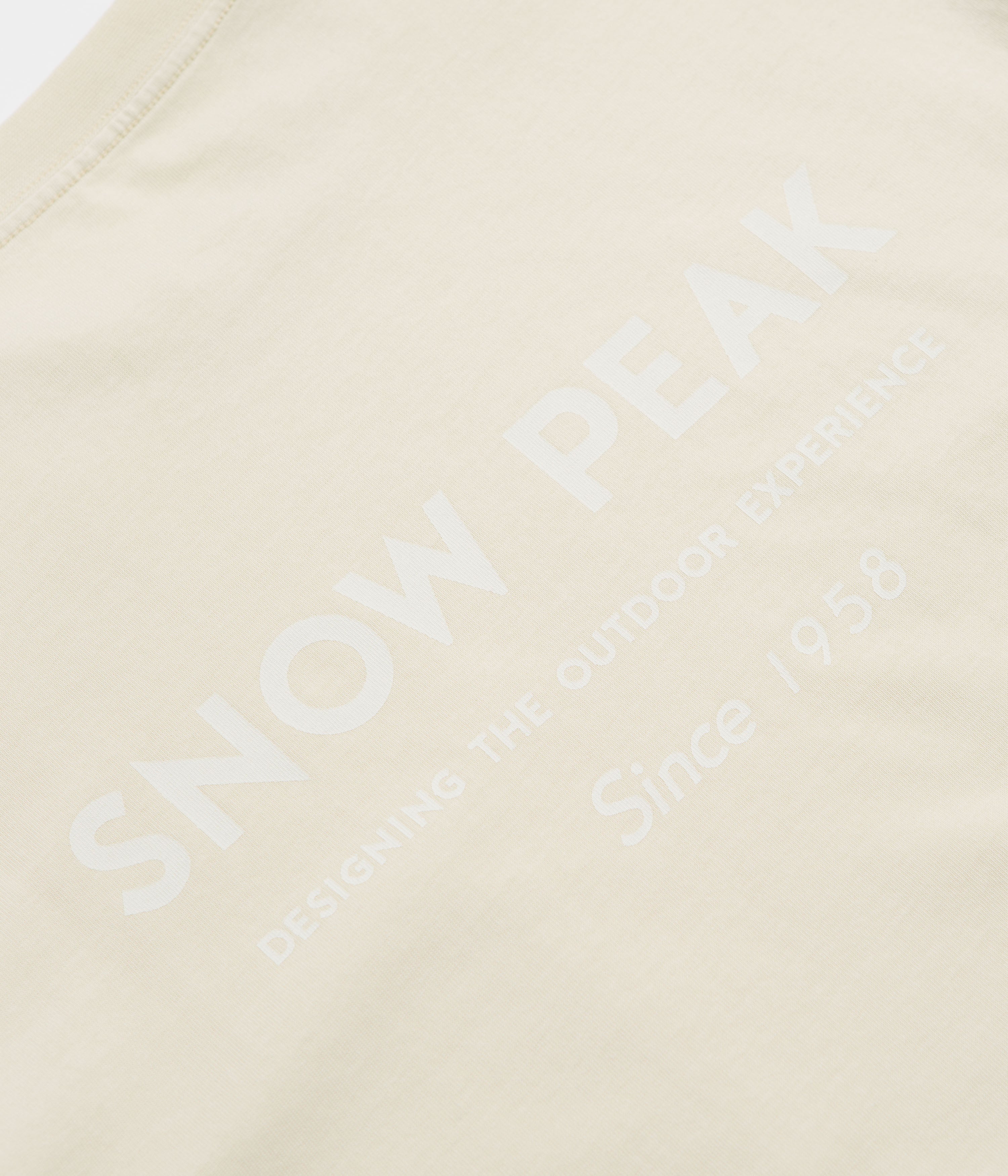 Snow Peak Garment Dyed T-Shirt - Ivory