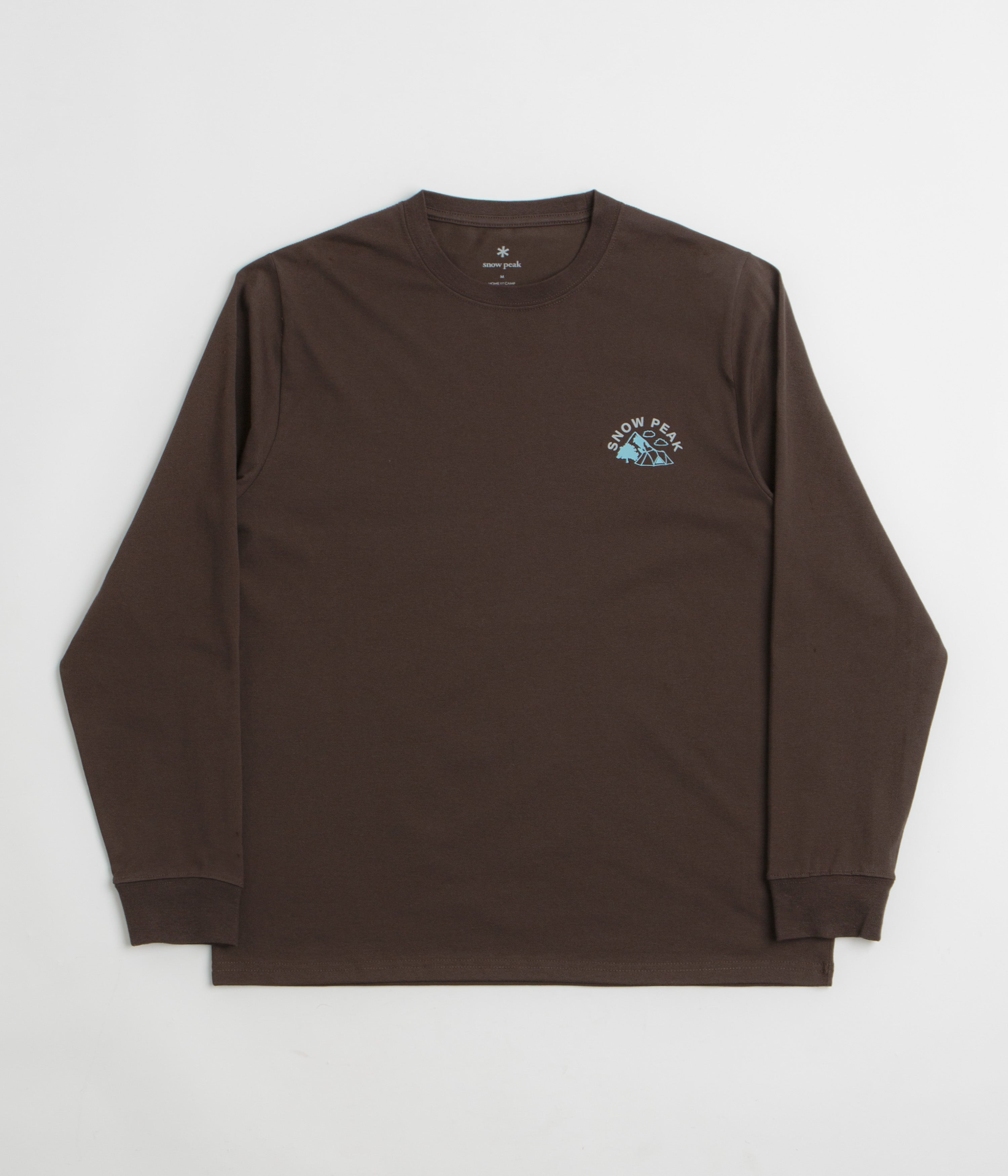 Snow Peak Living With Nature Long Sleeve T-Shirt - Dark Brown