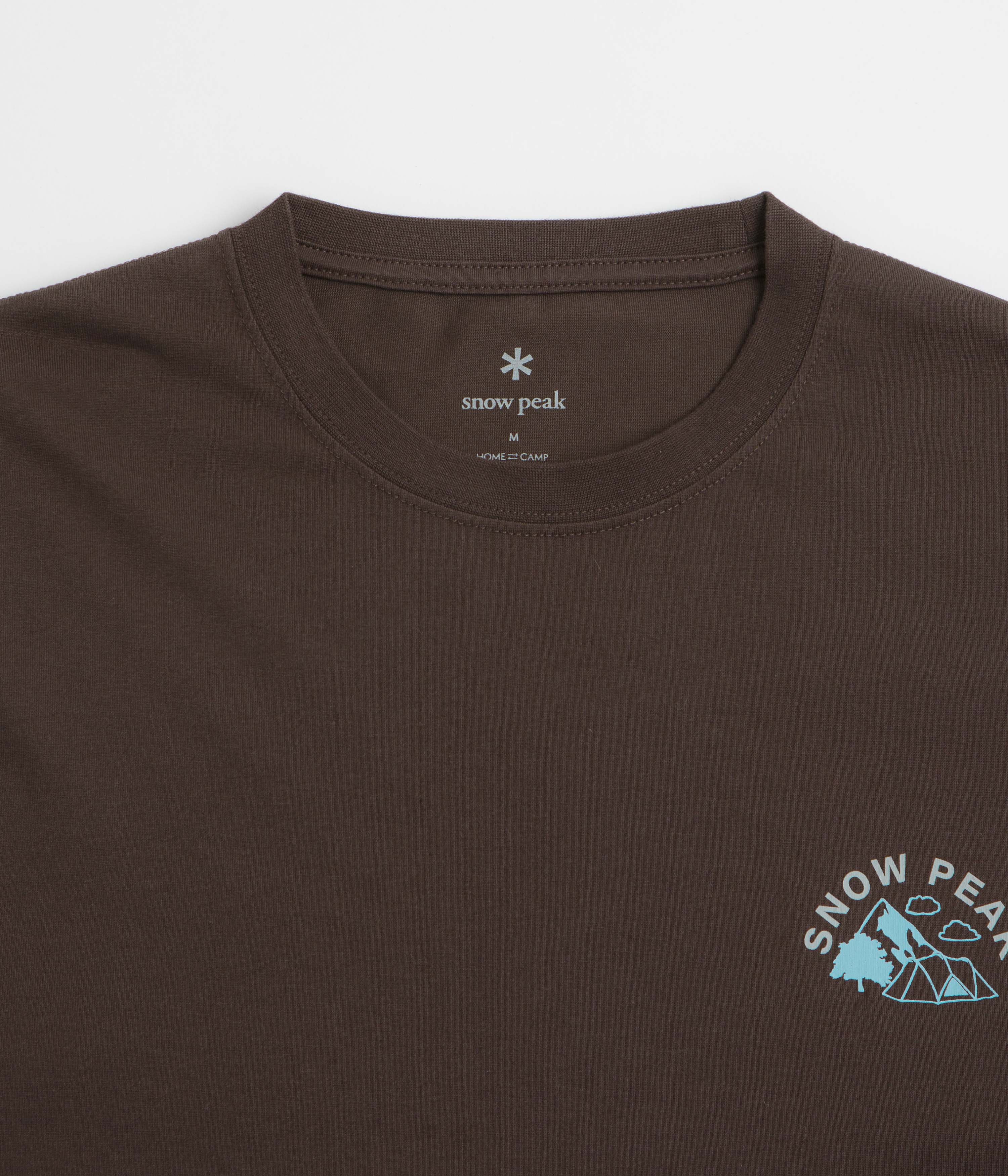 Snow Peak Living With Nature Long Sleeve T-Shirt - Dark Brown