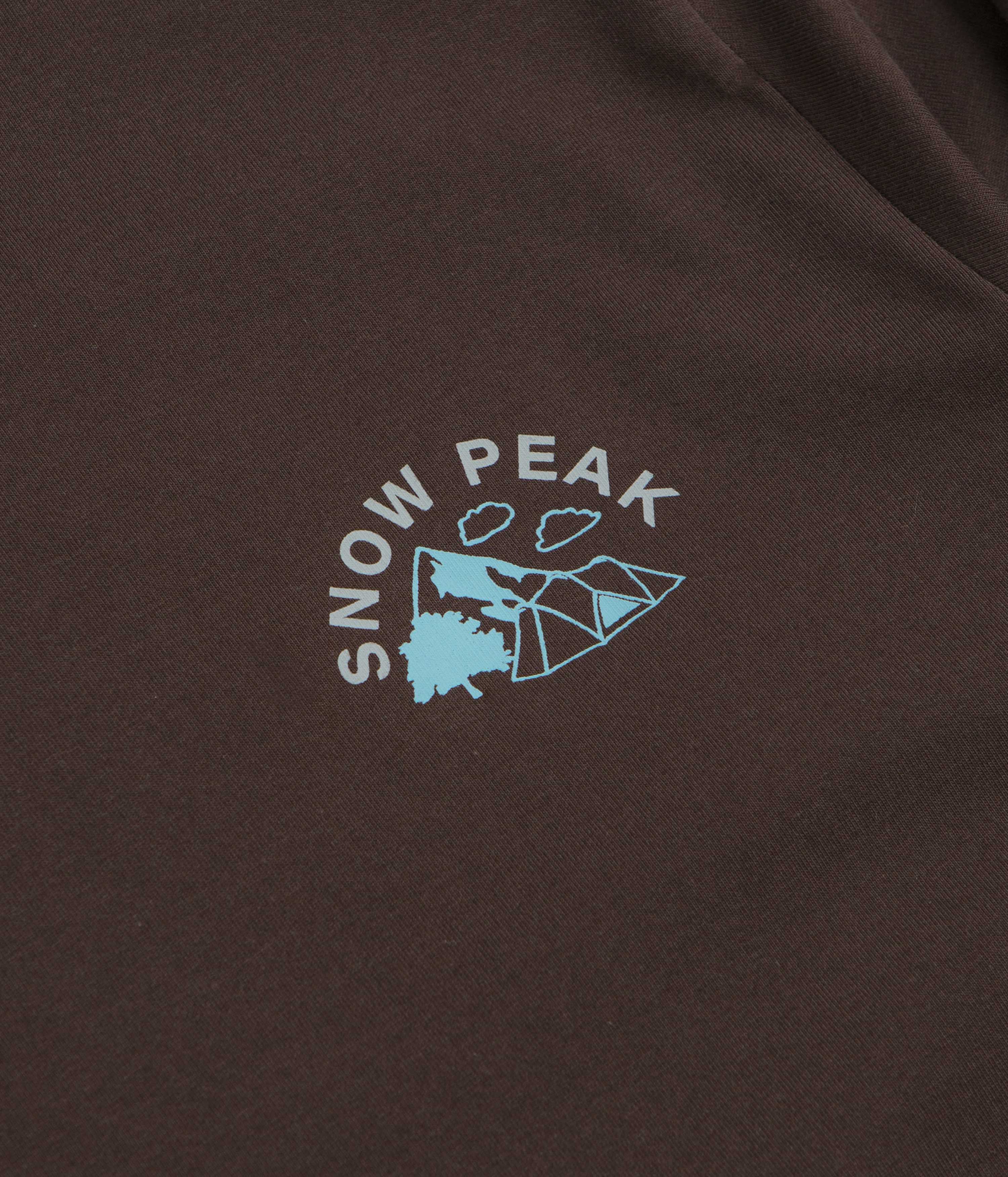 Snow Peak Living With Nature Long Sleeve T-Shirt - Dark Brown