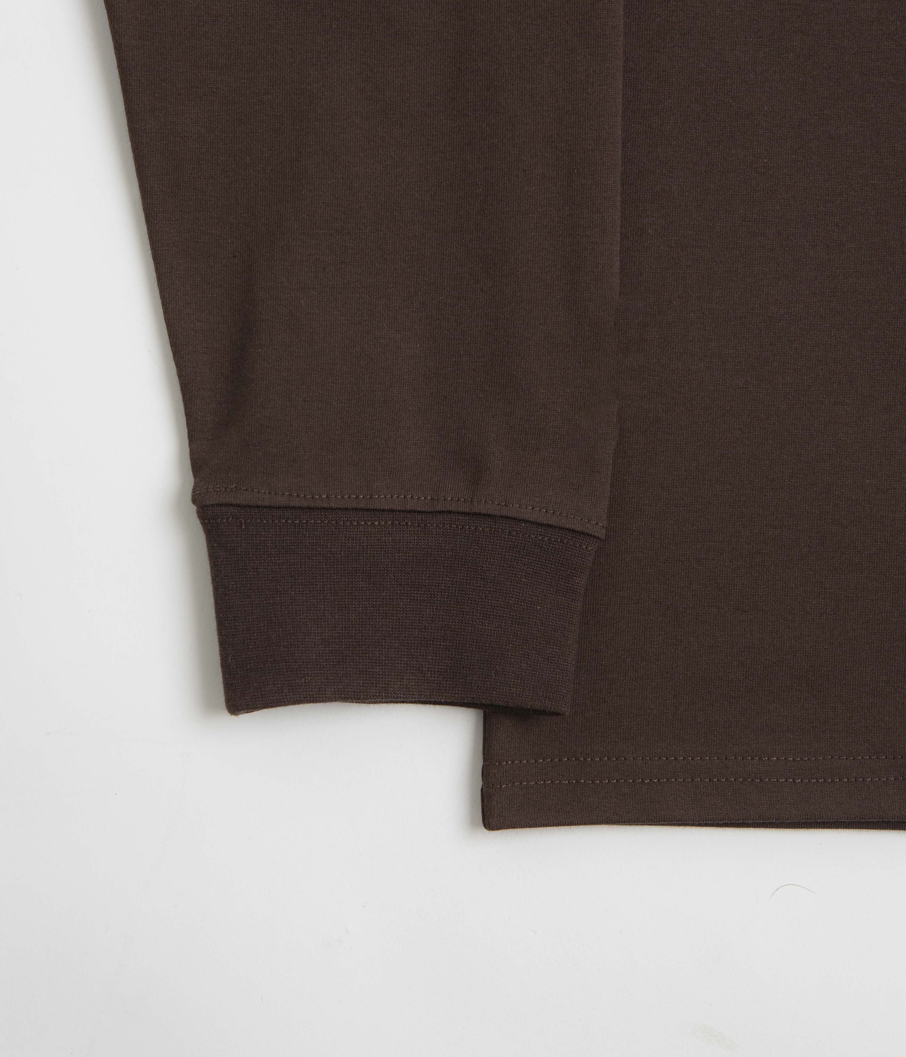 Snow Peak Living With Nature Long Sleeve T-Shirt - Dark Brown