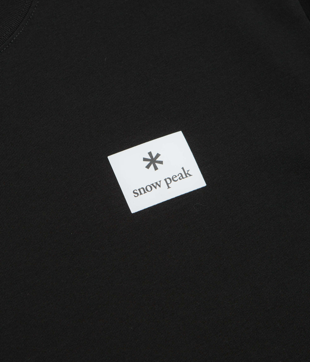 Snow Peak NSD Square Logo T-Shirt - Black